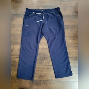 FIGS Women's Technical Collection Kade Cargo Scrub Pants Navy Size XXL